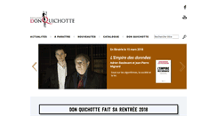 Desktop Screenshot of donquichotte-editions.com